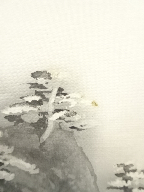 秋峰 夜の港 絹本肉筆掛軸 1987875368.jpg?1690930878